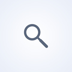 Search, vector best gray line icon