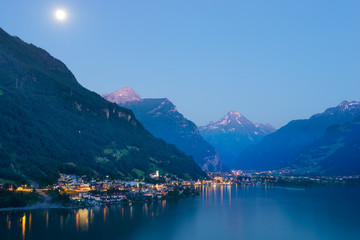 Mountain village in Central Europe. Canton Uri. Altdorf.