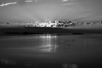 Fototapeta premium god rays bw 1