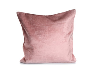Soft pillow on white background