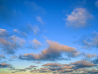 Fototapeta na wymiar blue sky white clouds as background 