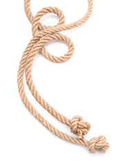 Ropes on white background