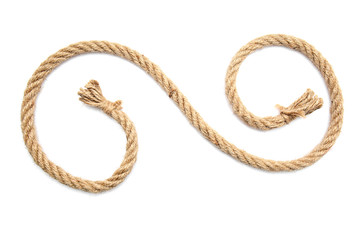 Rope on white background