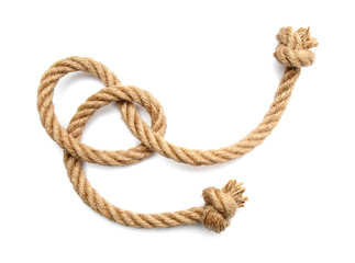 Rope on white background
