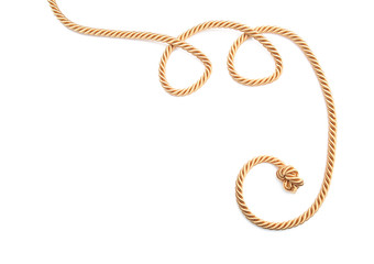Rope on white background