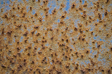 Strukturierte Farbe und Rost