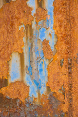Strukturierte Farbe und Rost