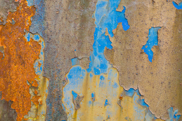 Strukturierte Farbe und Rost