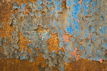 Strukturierte Farbe und Rost
