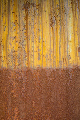 Strukturierte Farbe und Rost