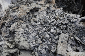 Slag iron from electric furnace, placing the storage to wait.