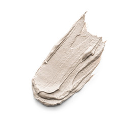 Sample of facial mask on white background