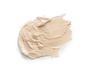 Sample of facial mask on white background