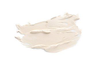 Sample of facial mask on white background