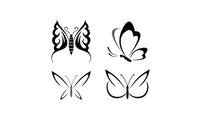 set template butterfly logo