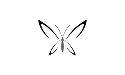 simple lineart butterfly