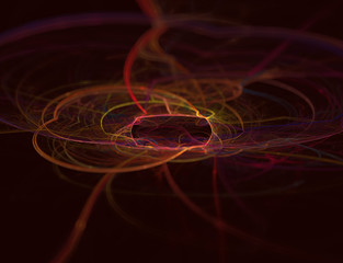 cells and bacteria in the macrocosm, abstract illustration of microorganisms