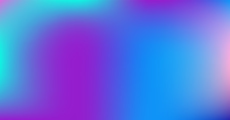 Fototapeta premium Purple Blue Gradient Vibrant Dreamy Vector Background. Sunrise, Sunset, Sky, Water Color Overlay Neon Design Element. Luxury Trendy Holograph Defocused Texture. Digital Funky Cool Tech Gradient Paper.