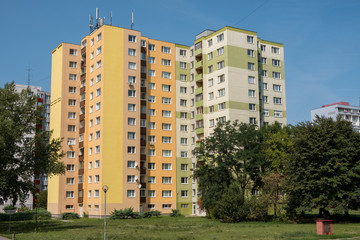 Communist architecture sample in suburbs of Bratislava 