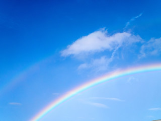 Rainbow and blue sky