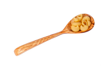 pasta on white background