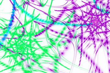 3D Abstract fractal background. Design element for flyer, brochure, web, advertisements, and other graphic designer works. Digital collage. Raster clip art..