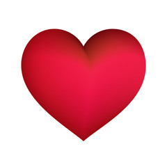 Heart, Symbol of Love and Valentines Day. Vector illustration.