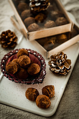 handmade chocolate truffle beautifully packaged