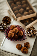 handmade chocolate truffle beautifully packaged
