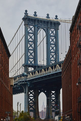 DUMBO manhattan bridge cloud sky