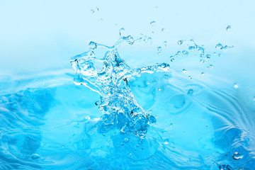 Fototapeta na wymiar Splash of clean water, closeup