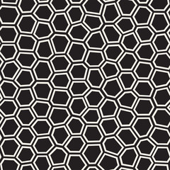 Seamless irregular lines vector mosaic pattern. Abstract chaotic tessellation texture