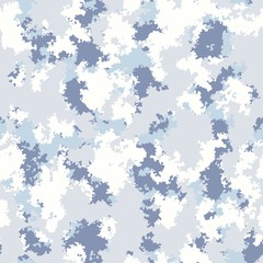 Winter Colors Fashion camo design. Digital Seamless Camouflage pattern vector