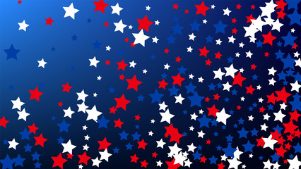 Colors of American Flag. USA Independence Day. . Invitation Background. Banner, Christmas and New Year card, Postcard, Packaging, Textile Print.