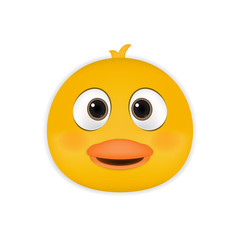 Duck head cartoon vector