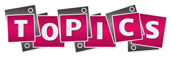 Topics Pink Grey Squares Rings 