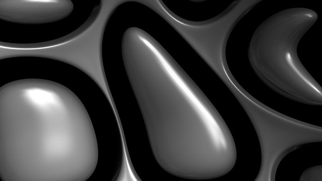 metal curved metal abstract background 3d render