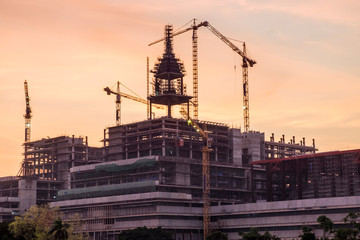 construction site of new government house , parliament, Thailand