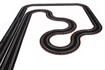 track race transportation toy isolated