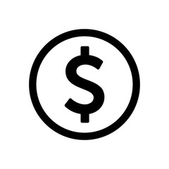 money symbols icon vector