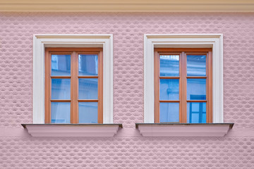 Windows of old house