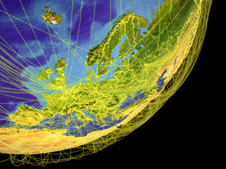 Western Europe on Earth from space