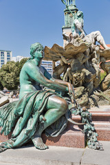 Obraz premium Neptune Fountain in Berlin, Germany.