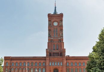 The Red Townhall in Berlin, Germany.