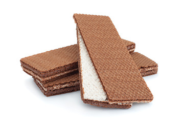 Brown wafer closeup
