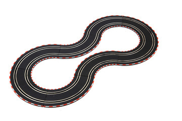 track race transportation toy isolated
