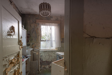 Verfallene Küche des ehemaligen Zentralen Ausbildungslagers der GST in Prerow