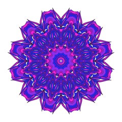 Modern Decorative floral mandala. Decorative Cicle ornament. Floral design. Vector illustration. Can be used for textile, greeting card, coloring book, phone case print