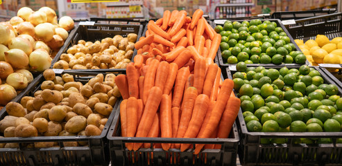 vegetable on supermarket