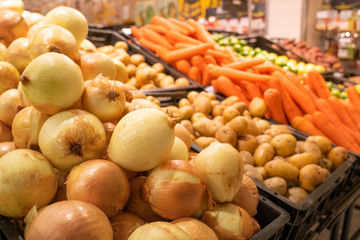 vegetable on supermarket